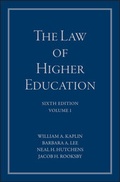 Cover: The Law of Higher Education, A Comprehensive Guide to Legal Implications of Administrative Decision Making - Wiley-Scrivener