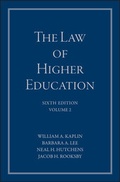 Cover: The Law of Higher Education, A Comprehensive Guide to Legal Implications of Administrative Decision Making - Wiley-Scrivener