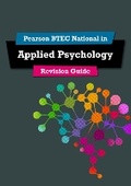 Cover: Pearson REVISE BTEC National Applied Psychology Revision Guide incl. online revision - for 2026 exams - Pearson Education Limited