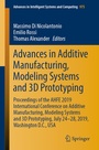 Cover: Advances in Additive Manufacturing, Modeling Systems and 3D Prototyping - Springer