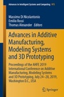 Cover: Advances in Additive Manufacturing, Modeling Systems and 3D Prototyping - Springer