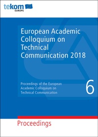Enlarge image Cover: European Academic Colloquium on Technical Communication 2018 - tcworld