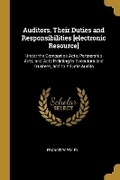 Cover: Auditors, Their Duties and Responsibilities [electronic Resource] - Wentworth Press