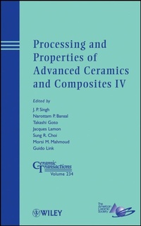 Enlarge image Cover: Processing and Properties of Advanced Ceramics and Composites IV - Wiley