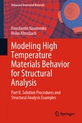Cover: Modeling High Temperature Materials Behavior for Structural Analysis - Springer
