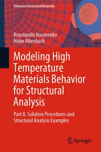 Abbildung von: Modeling High Temperature Materials Behavior for Structural Analysis - Springer