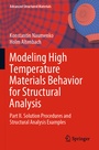 Cover: Modeling High Temperature Materials Behavior for Structural Analysis - Springer