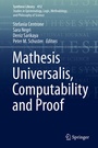 Cover: Mathesis Universalis, Computability and Proof - Springer