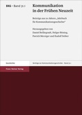 Cover: Kommunikation in der Fr&uuml;hen Neuzeit - Franz Steiner Verlag
