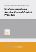 Cover: Strafprozessordnung/ Austrian Code of Criminal Procedure - NWV im Verlag &Ouml;sterreich GmbH