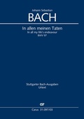 Cover: In allen meinen Taten (Klavierauszug) - Carus-Verlag