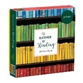Cover: I'd Rather Be Reading 1000 Piece Puzzle in Square Box - Mudpuppy Press