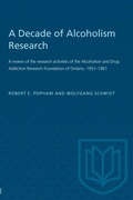 Bild: A Decade of Alcoholism Research - University of Toronto Press