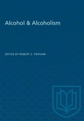 Cover: Alcohol & Alcoholism - University of Toronto Press