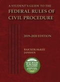 Cover: A Student's Guide to the Federal Rules of Civil Procedure, 2019-2020 - West Academic Press