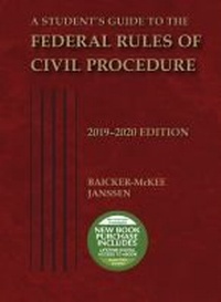 Enlarge image Cover: A Student's Guide to the Federal Rules of Civil Procedure, 2019-2020 - West Academic Press