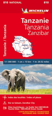 Abbildung von: Michelin Tanzanie-Zanzibar - Michelin Editions des Voyages