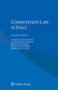 Cover: Competition Law in Italy - Kluwer Law International
