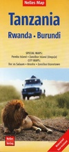 Cover: Nelles Map Tanzania - Rwanda - Burundi 1:1 500 000 - Nelles Verlag GmbH