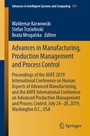 Cover: Advances in Manufacturing, Production Management and Process Control - Springer