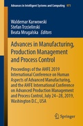 Cover: Advances in Manufacturing, Production Management and Process Control - Springer
