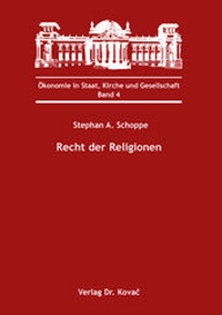 Abbildung von: Recht der Religionen - Kovac, Dr. Verlag