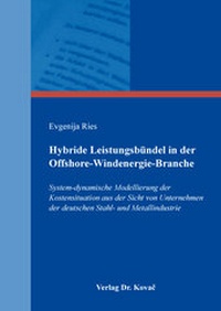 Abbildung von: Hybride Leistungsbündel in der Offshore-Windenergie-Branche - Kovac, Dr. Verlag