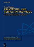Cover: Rechtstitel und Herrschaftssymbol - De Gruyter