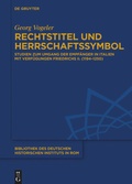 Cover: Rechtstitel und Herrschaftssymbol - De Gruyter