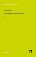 Cover: Philosophische Schriften. Band 1 - Meiner