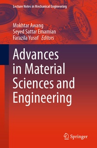 Enlarge image Cover: Advances in Material Sciences and Engineering - Springer