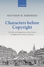 Cover: Characters Before Copyright - OUP eBook