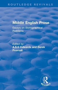 Enlarge image Cover: Middle English Prose - Routledge