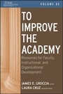 Cover: To Improve the Academy - Jossey-Bass