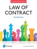 Cover: Law of Contract - Pearson