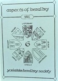 Cover: Journal of the Yorkshire Heraldry Society 1992 - Yorkshire Heraldry Society