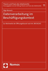 Abbildung von: Datenverarbeitung im Beschäftigungskontext - Nomos