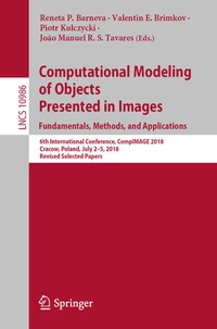 Enlarge image Cover: Computational Modeling of Objects Presented in Images. Fundamentals, Methods, and Applications - Springer