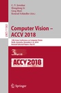 Cover: Computer Vision - ACCV 2018 - Springer