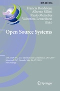 Cover: Open Source Systems - Springer