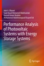 Cover: Performance Analysis of Photovoltaic Systems with Energy Storage Systems - Springer