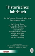 Cover: Historisches Jahrbuch - Verlag Herder