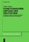 Cover: Funktionsverbgef&uuml;ge des Deutschen - De Gruyter