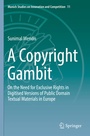 Cover: A Copyright Gambit - Springer