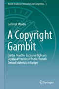 Cover: A Copyright Gambit - Springer