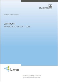 Abbildung von: Jahrbuch Windenergierecht 2018 - Berliner Wissenschafts-Verlag