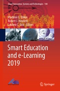 Cover: Smart Education and e-Learning 2019 - Springer