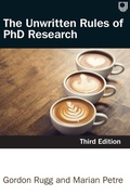 Cover: The Unwritten Rules of PhD Research 3e - Open University Press
