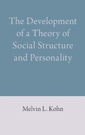 Cover: The Development of a Theory of Social Structure and Personality - First Hill Books
