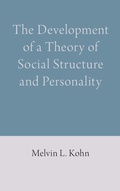 Cover: The Development of a Theory of Social Structure and Personality - First Hill Books
